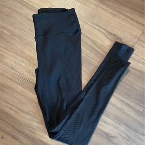 Year Of Ours Black Ribbed Leggings